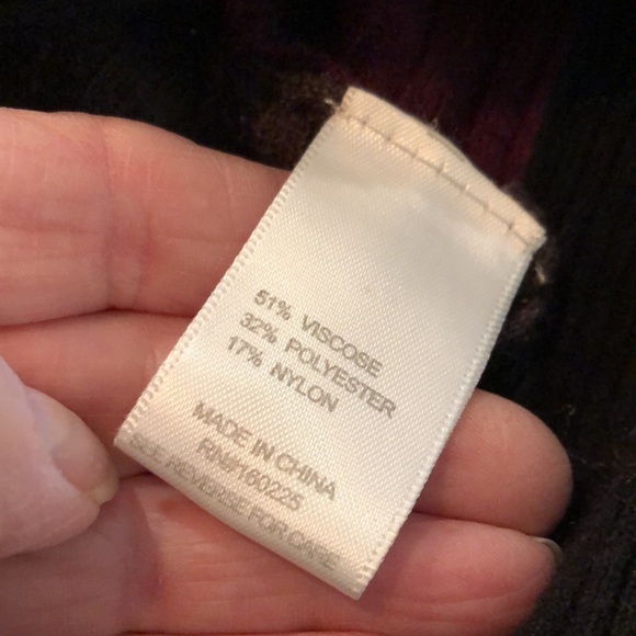 Color Block V Neck Mid Sleeve Tunic Sweater Size Small - Picture 10 of 11